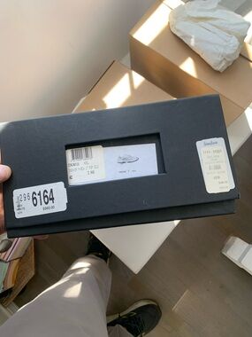 Dior Black Shoe Box with White Labels